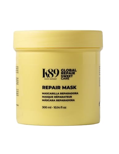 K89 Sweet Care Repair Mask 300ml - Mascarilla que nutre en profundidad rellenando y reconstruyendo la fibra capilar. Repara y fortalece el cabello dañado por excesos químicos o uso excesivo del calor