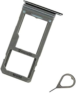 Ubrokeifixit Galaxy S8,S8 Plus Micro SD Card Slot Single Sim Card Tray Holder Replacement for Samsung Galaxy S8 G950/S8+ Plus G955-Black
