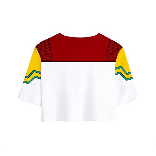 Disfraz animadora My Hero Academia Bakugou con falda cómoda que no pica 4
