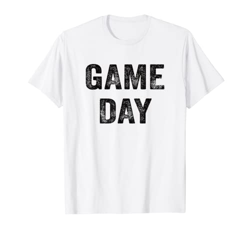 Camiseta de día de juego de fútbol Deportes de equipo Vintage Hombres Mujeres Niños Camiseta