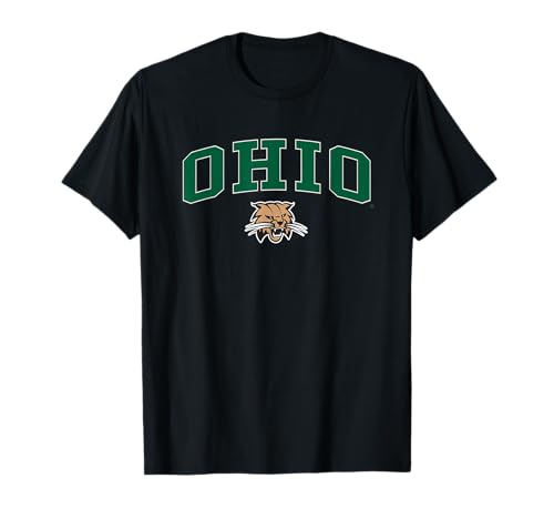 Ohio Bobcats Arch Over Officially Licensed T-Shirt Tee for Men Women College Sports Fans