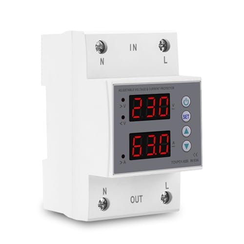 Moniteur 3P 54 mm réglable pour protéger la maison des surtensions - 3