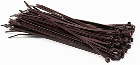 4" x 18 LB cable tie (100/bag) - BROWN