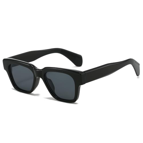 Lunettes de soleil rétro UV400 unisexes avec verres jaunes et bleus