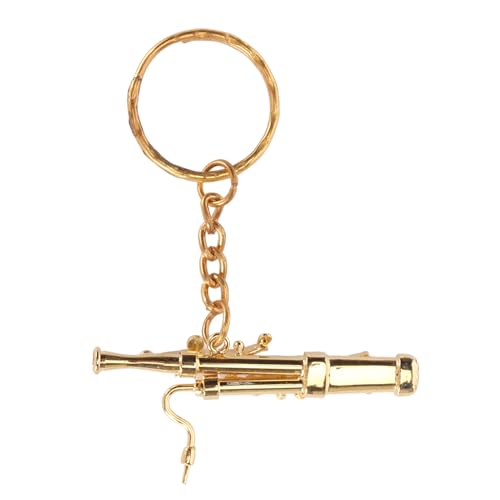 KIMISS Llavero con Forma de Mini Fagot – Adorable Llavero de Instrumento Musical con Colgante de Latón para Amantes de la Música – Acentos Decorativos únicos para Llaves, Bolsos y Carteras