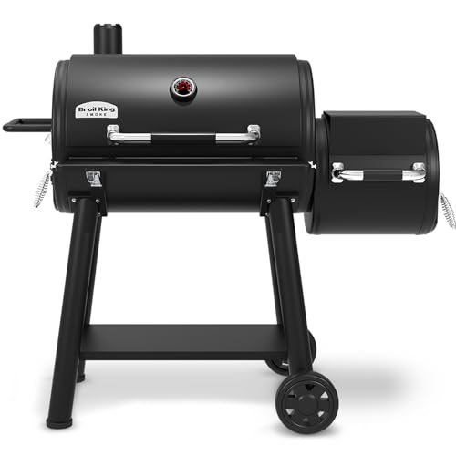 Broil King 958050 Regal Charcoal Offset 500 Smoker and Grill, Black