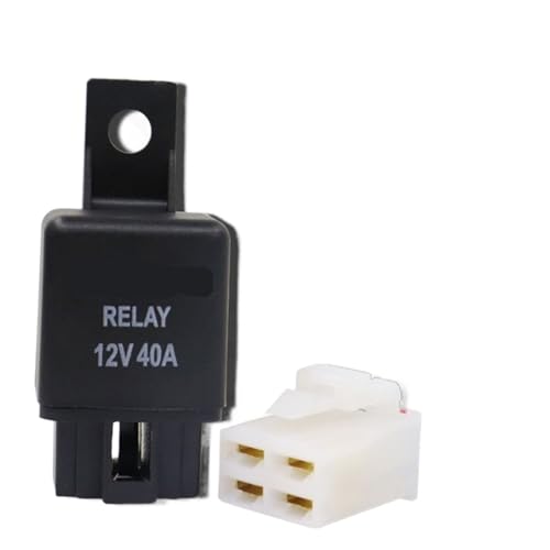 Relé de coche 12V con terminal cobre resistente al calor en negro y rojo 4