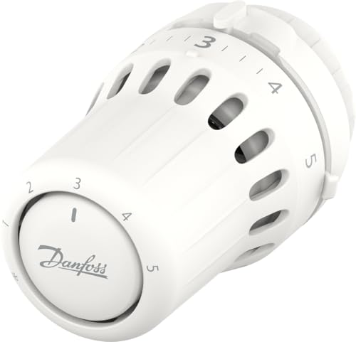Danfoss React RA click, Vanne thermostatique de radiateur avec soufflet thermostatique rempli de liquide et capteur intégré