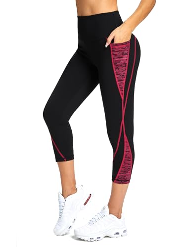 Pantalon de fitness femme 3/4 anti-glissement avec sa poche intégrée