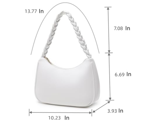 Image of CYHTWSDJ Shoulder Bags for Women, Cute Hobo Tote Handbag Mini Clutch Purse with Zipper Closure