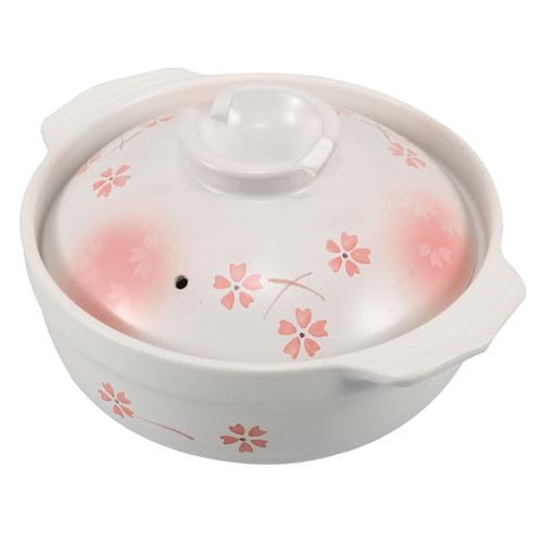 Abaodam Pentola Terracotta Giapponese Con Pentola Resistenti Al Calore Per Cottura e Zuppe Pentole in Per Gas e Cottura