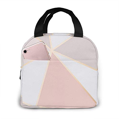 Preisvergleich Produktbild NiYoung Lunchtasche mit geometrischem Spiegel-Muster, hitzebeständig, Premium-Lunchbehälter, tragbar, Gourmet-Tasche, Organizer, Hotelteppich, glänzender Lebensmittelbehälter für Kinder B