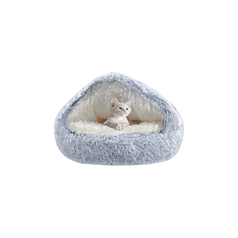 Elinkmesh katzenhöhle kuschelhöhle Katze katzenbett flauschig katzenkörbchen katzenkorb zum schlafen katzenkissen flauschig katzenbett waschbar Cover
