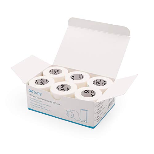 OK TAPE OKPore Medical Surgical Tape Nonwoven, 12 Rolls, 1*10yds