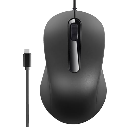 Ratones para laptop con cable y manejo cómodo antideslizante
