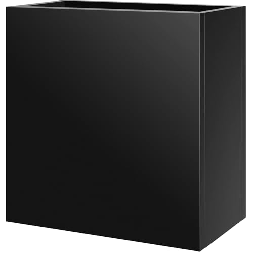 Meyoppm Pflanzkasten aus Stahl, 71,1 x 30,5 x 71,1 cm, quadratischer Metall-Pflanzkasten für drinnen und draußen, robuster Stahl-Pflanzgefäß für gewerbliche und private Nutzung