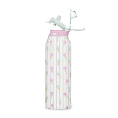 Image of Ello Pop & Fill Insulated Stainless Steel Water Bottle with Quick Fill Lid, Leakproof Locking, Sip or Chug Spout, BPA-Free, Double Wall Vacuum Insulated for Sports, Travel & School- 22oz / 32oz / 40oz