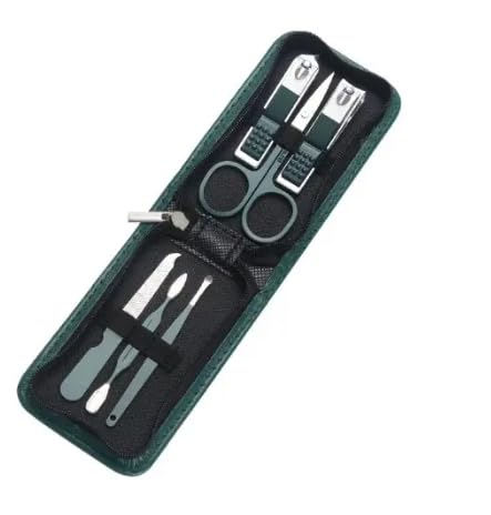 Nail Beauty Kit, Manicure Set, Professional Pedicure Kit, Nail Clippers Kit, for Unisex Tools 6pcs Portable High End Home -with Luxurious Upgraded Travel Case
