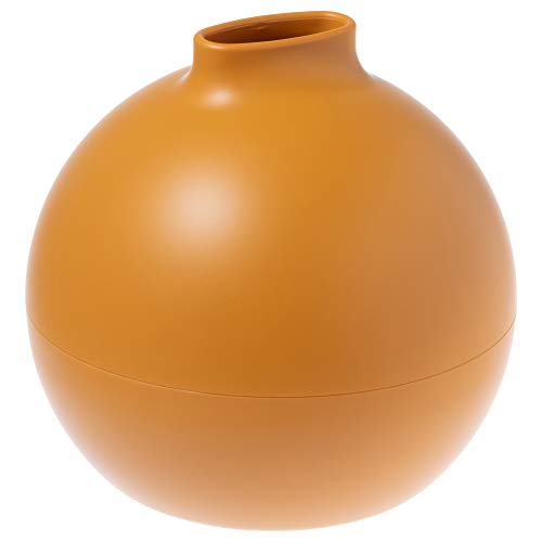 ペーパー ポット ティッシュ ケース おしゃれ で かわいい ペーパータオル ホルダー ティッシュ カバー ボックス ティッシュ 対応 丸 黄 マスタード 日本製 18.8×18.6×18.2 cm アイコレクション(Ai collection)