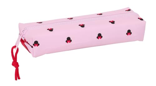 Safta Minnie Mouse Naive - Portatodo Rectangular Niño, Estuche Infantil, Estuche Niño, Ideal para Niños en Edad Escolar, Cómodo y Versátil, Calidad y Resistencia, 22x7x40 cm