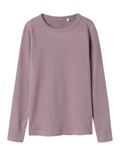 Name it kids Mädchen Nkfnakal Ls Noos Top, Elderberry, 134-140 EU