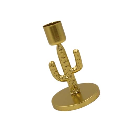 Candelera Metal Durabilidad Hierro Forjado Candelador Cactus Elegante para Cualquier Habitación Decoración Bodas