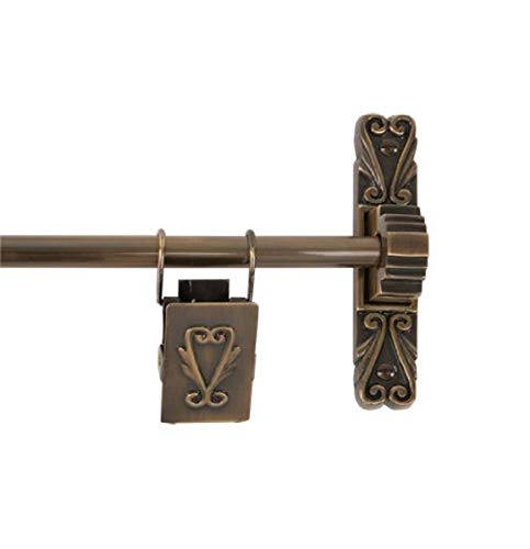 Best Deal ๐ Brass Elegans 36TH 2-AB 48-Inch Antique Brass Victorian Collection Solid Brass Tapestry Hanger with Three Victorian Clips Best Deal ๐ Brass Elegans 36TH 2-AB 48-Inch Antique Brass Victorian Collection Solid Brass Tapestry Hanger with Three Victorian Clips