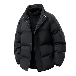 Doudoune Homme Matelassée et Coupe-Vent - Veste d‘Hiver Chaude en Coupe Unie, Confortable pour la Ville en Saison Froide
