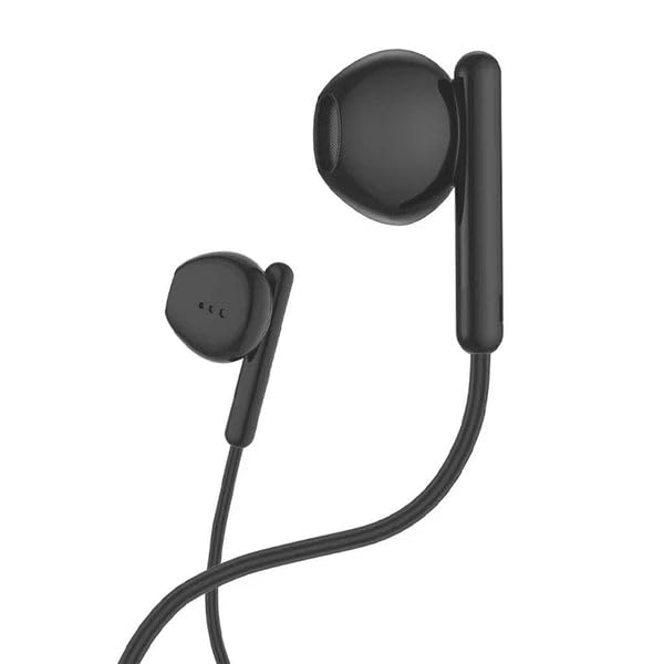 Image of Concept Kart ZXQ A13 Wired Earphones with 14mm Dynamic Driver, HD Mic, Volume Control, Tangle-Free OFC Core Cable, Lightweight Semi-Ear Design and Universal 3.5mm Silver-Plated Plug (Black)