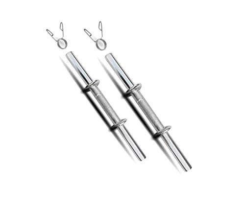 HASHTAG FITNESS Chrome Metal Dumbbell rods with Locks, (14 Inches, Silver) (B08Q7QQDJJ) Amazon Price History, Amazon Price Tracker