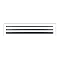 BUILDMART - 24x6 White Modern AC Vent Cover - Decorative Air Vent - Standard Linear Slot Diffuser - Register Grille for Ceiling, Walls & Floors - Texas Buildmart
