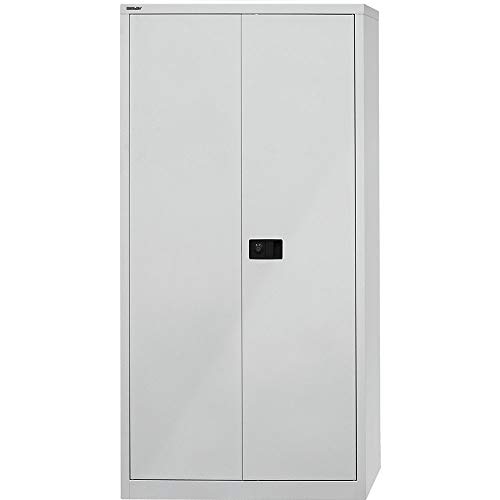 - Armadio a Due Ante Universale 4 Ripiani zincati 5 OH in Acciaio 645 Chiaro 40 x 91.4 x 195 cm grigio