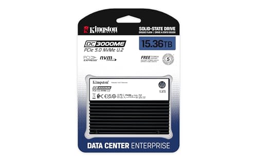 Image of Kingston Enterprise 15.36TB DC3000ME | TCG Opal U.2 PCIe 5.0 NVMe SSD | SEDC3000ME /15T3
