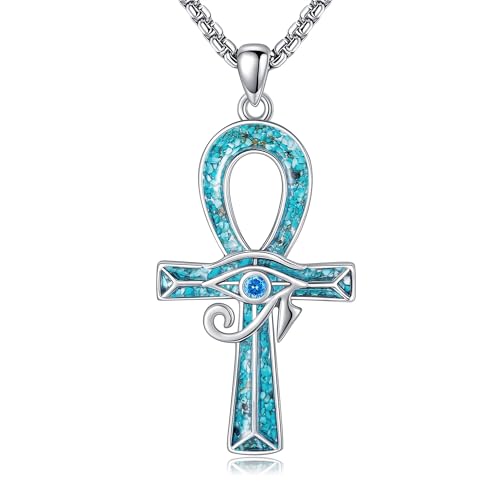 Collier Ankh œil d'Horus en argent : le bijou égyptien idéal pour affirmer son style au quotidien