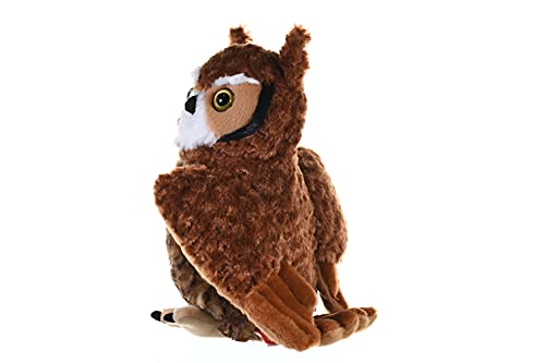 Wild Republic Great Horned Owl Plush, Stuffed Animal, Plush Toy, Kids Gifts, Cuddlekins 12", Model Number: 12310 - Image 7