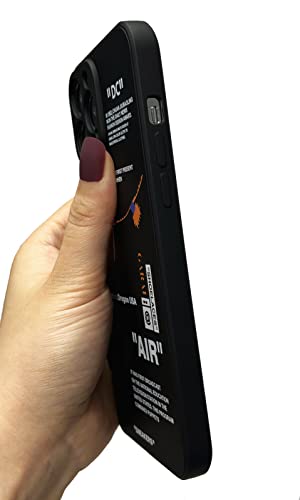 Coque iPhone 15 Pro Max silicone noir étiquette cool fine antichoc - 2