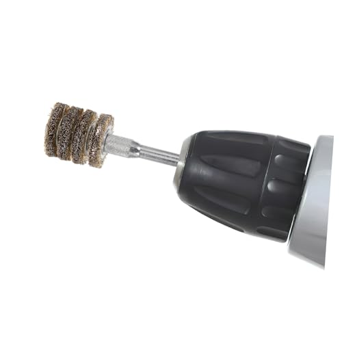 FONDOTIN ワイヤーブラシ 電動ドリル用 鋼線ホイール 錆落し 研磨 研削対応 高耐久性 丸軸設計 属 木材表面仕上げ用