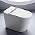 Tankless Smart Toilet with Built-In Bidet, Heated Seat, Warm Water and Dry, Simple Installation, with Foot Sensor and Night Light, Auto Flush, Auto Open & Close Lid, Wireless Remote Control
