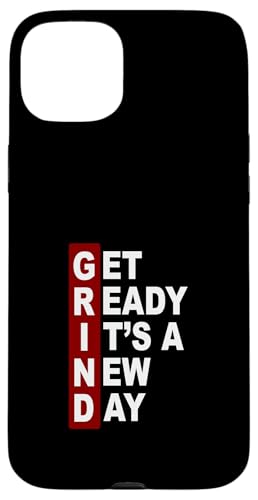 �}���[�� ���b�h �o�[�K���f�B Get Ready It's A New Day - Grind �X�}�z�P�[�X iPhone 15 Plus �p