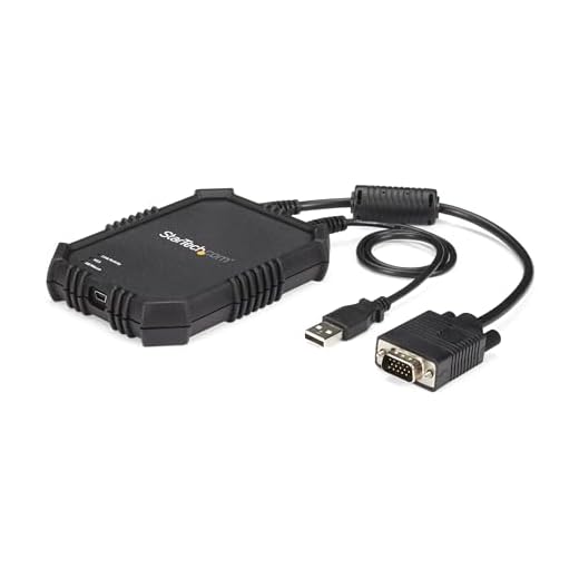 StarTech.com USB Crash Cart Adapter with File Transfer and Video Capture - Laptop to Server KVM Console - Portable & Rugged (NOTECONS02X)