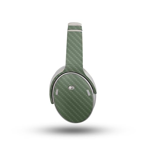 Image of Carbon Fiber Headphone Skin Compatible with Bose QuietComfort Headphones (2023) - Solid Olive - Premium 3M Vinyl Protective Wrap Decal Cover - Easy to Apply | Crafted in The USA by MightySkins