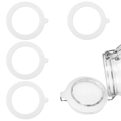 TEOZBLU 4 Stück Ersatz Einmachgläser Dichtungen, Einmachringe...