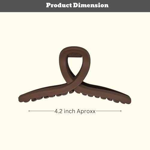 Image of Hair Claw Clips for Women and Girls | T-Clip Large Size 3 Pcs