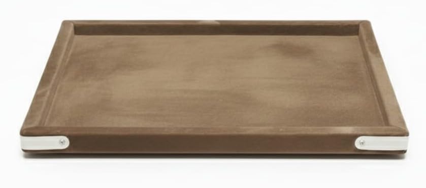 Image of Premium Coco Velvet Jewellery Display & Beading Tray | 12 x 9 Inch Organizer Tray for Necklaces, Bracelets, Cosmetics & Craft Storage | Soft Velvet Finish, Durable & (Pack of 1) (COCO)