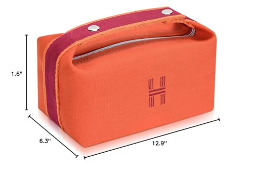 Fashion Canvas Makeup Bag for Women, Hanging Travel Cosmetic Organizer
