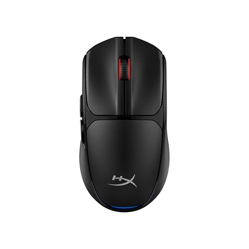 HyperX Pulsefire Fuse, Souris Gaming sans Fil Pile AAA, capteur Optique jusqu'Ă 12 000 DPI, Double Connexion sans Fil 2.4 GHz et Bluetooth, autonomie jusqu'Ă 85h, Noir