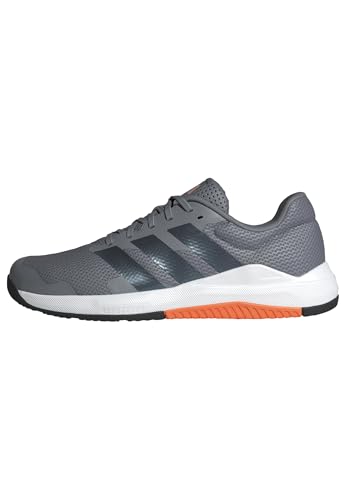 adidas Homme Dropset Base Training Shoes, Grey/Grey Five/Lucid Orange, 45 1/3 EU