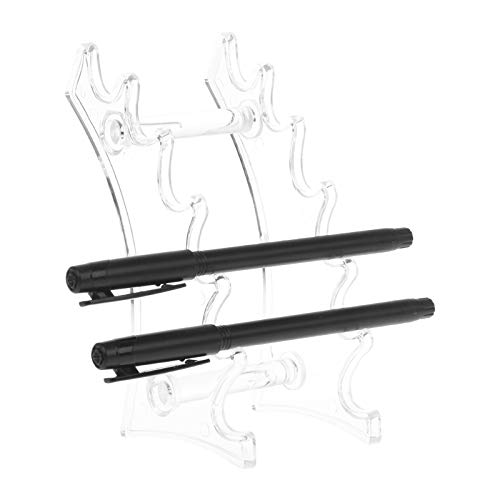 Présentoir en acrylique multi-fentes pour stylo – Porte-stylo transparent pour pinceaux de maquillage, porte-cigarette électronique, support de cadre pour...