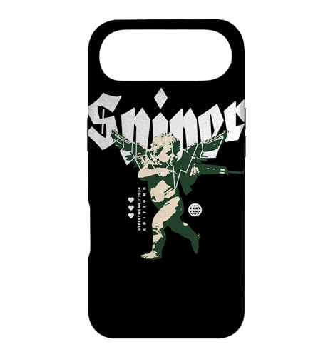 Cupid Sniper Streetwear 2024 | Cherub with Rifle | Angel Case for iPhone Air