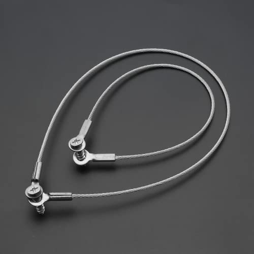 Jiozermi 10 Pcs 8" Cabinet Door Restraint, Stainless Steel Restraint Cable, Flexible Braided Limiter, Hinge Limiter For Limiting Chest Cupboard Door Swing #TOP4